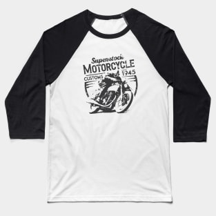 Vintage Superstock Motorcycle Customs Baseball T-Shirt